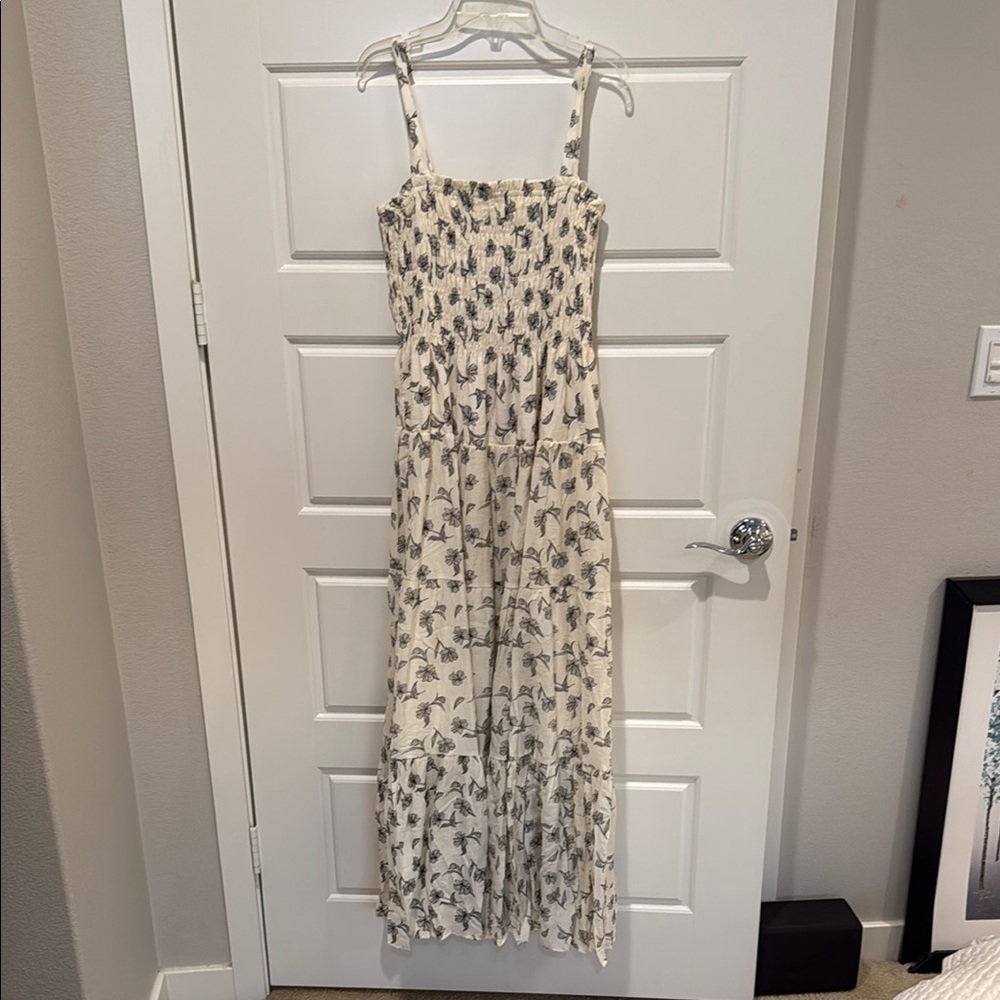 TALULAH Cream and Black Floral Maxi Dress